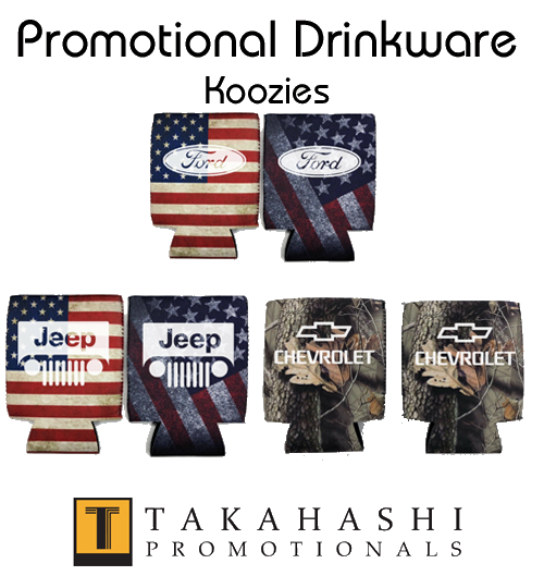 Drinkware flag koozie